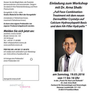 Workshop in Frankfurt mit Dr. Arna Shab