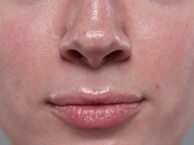 leicht rotes gesicht Leichte Rötung im Gesicht.
